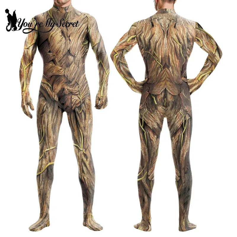 

[You're My Secret] Halloween Cosplay Costume For Adult Movie Superhero 3D Printed Men Spandex Zentai Party Bodysuit Clothes