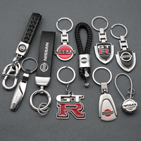 Car Logo Keychain Key Rings Key Holder Auto Key Case Accessories For Nissan Nismo X-trail Qashqai Tiida Teana Juke Almera Micra