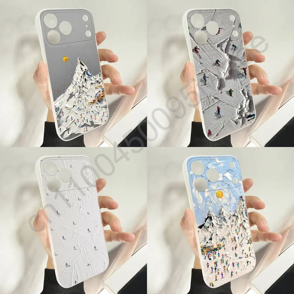 

Snow Mountain Skiing Ski Phone Case For Magsafe iPhone 11,16,15,14,13,17,12,Plus,E,Air,Mini,Pro,Max Magnetic Cover