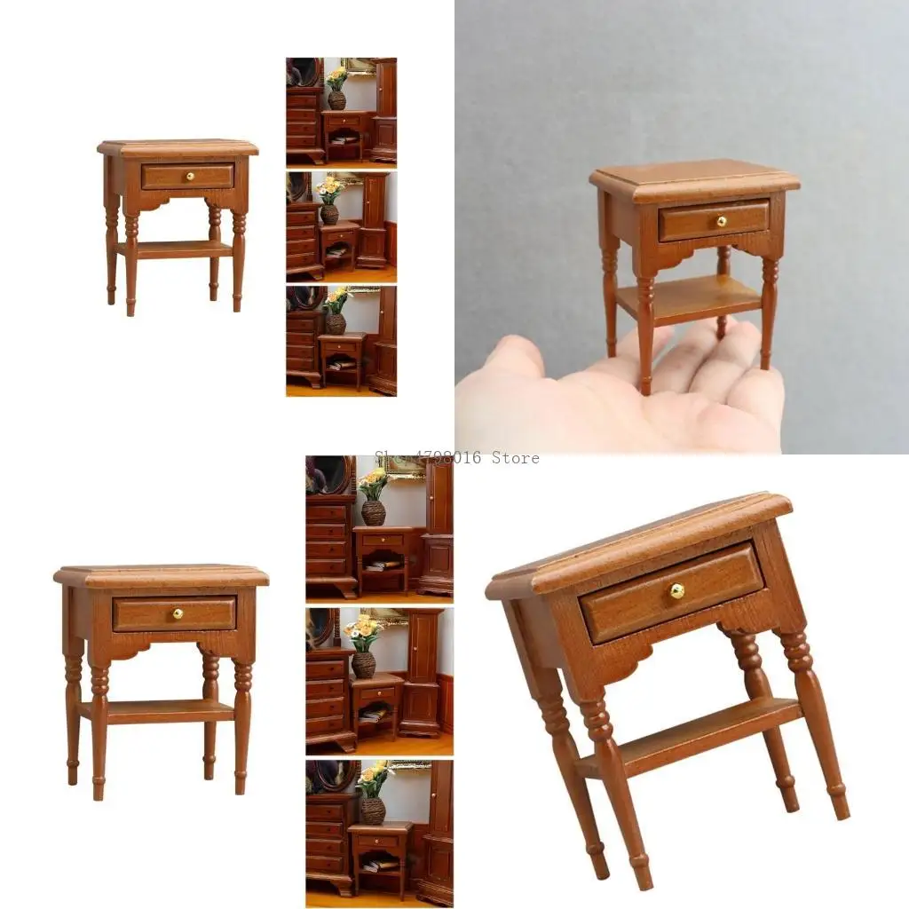 1:12 Scale Dollhouses Miniature Furniture Night Stand Dollhouses Decorations Accessories for Dollhouses Decorations