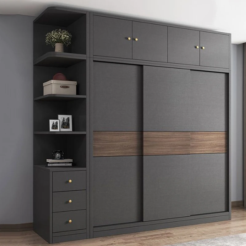 

Safe Universal Closet Creative Design Minimalist Save Space Fashion Vintage Simple Wardrobe Interior Muebles Room Decorations