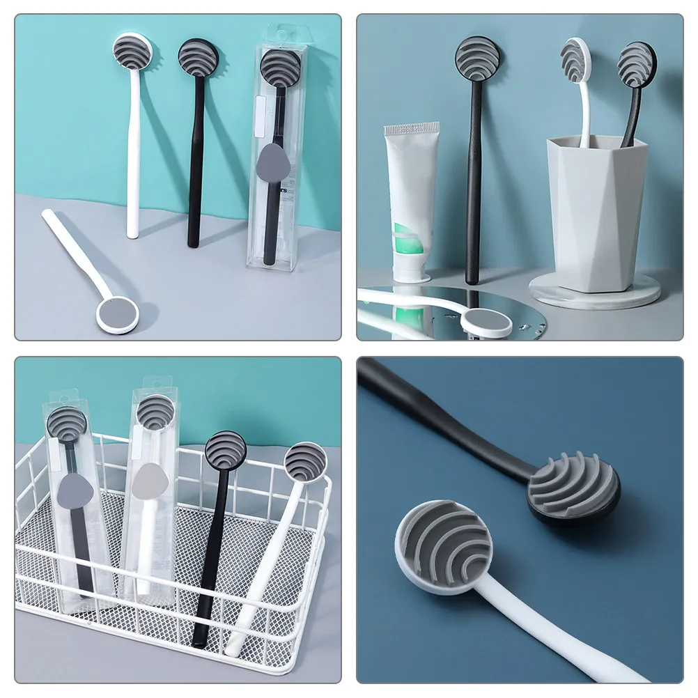 5Pcs Tongue Scraper for Adults Lightweight Portable Tongue Cleaner Effective Food Residue Removal Safe Gentle Oral Care Tool