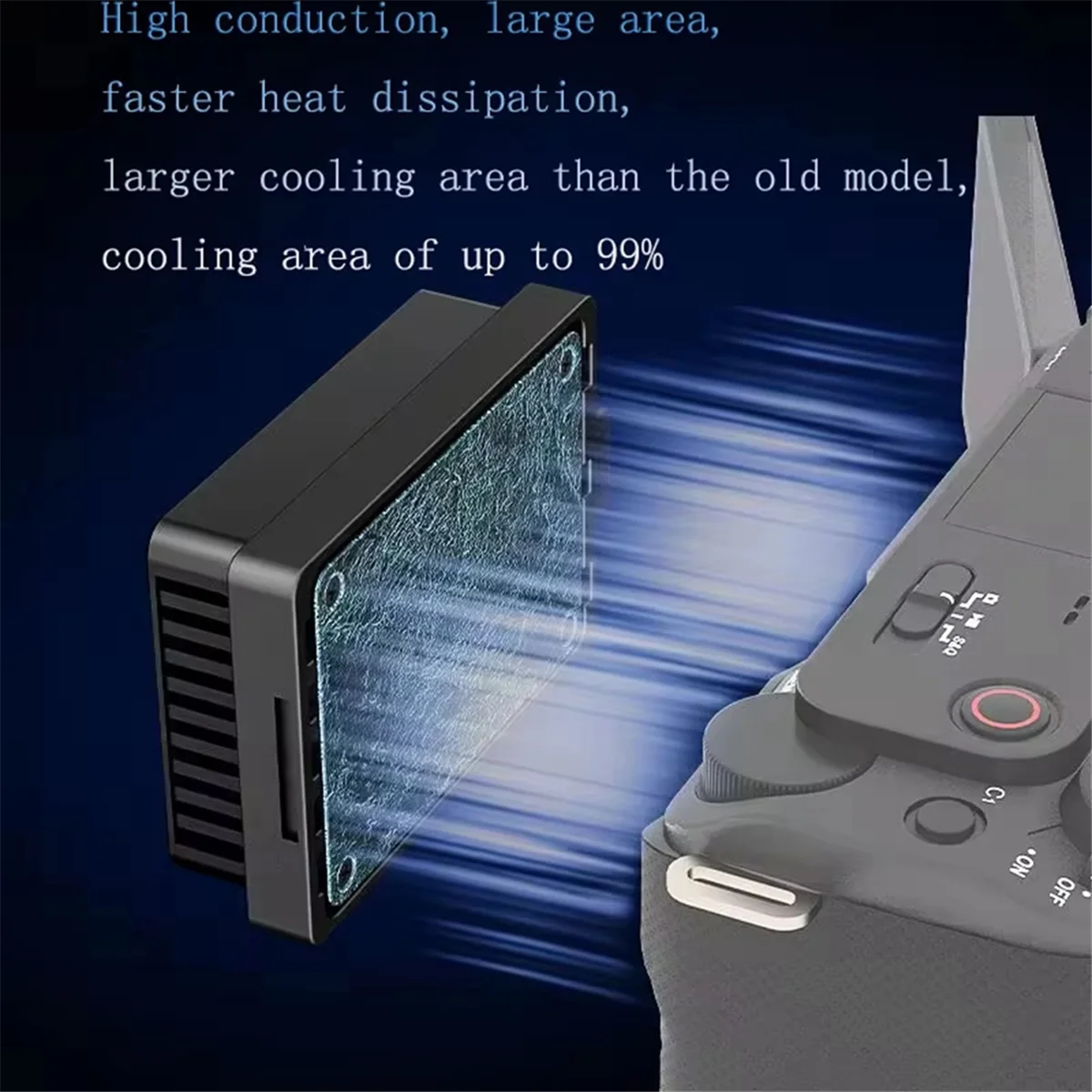 

LDFH New Camera Fan for A7M4/ZVE1/R8 Outdoor Live Vlog with Lithium Battery Semiconductor Cooling Radiator Fan Camera Cooler