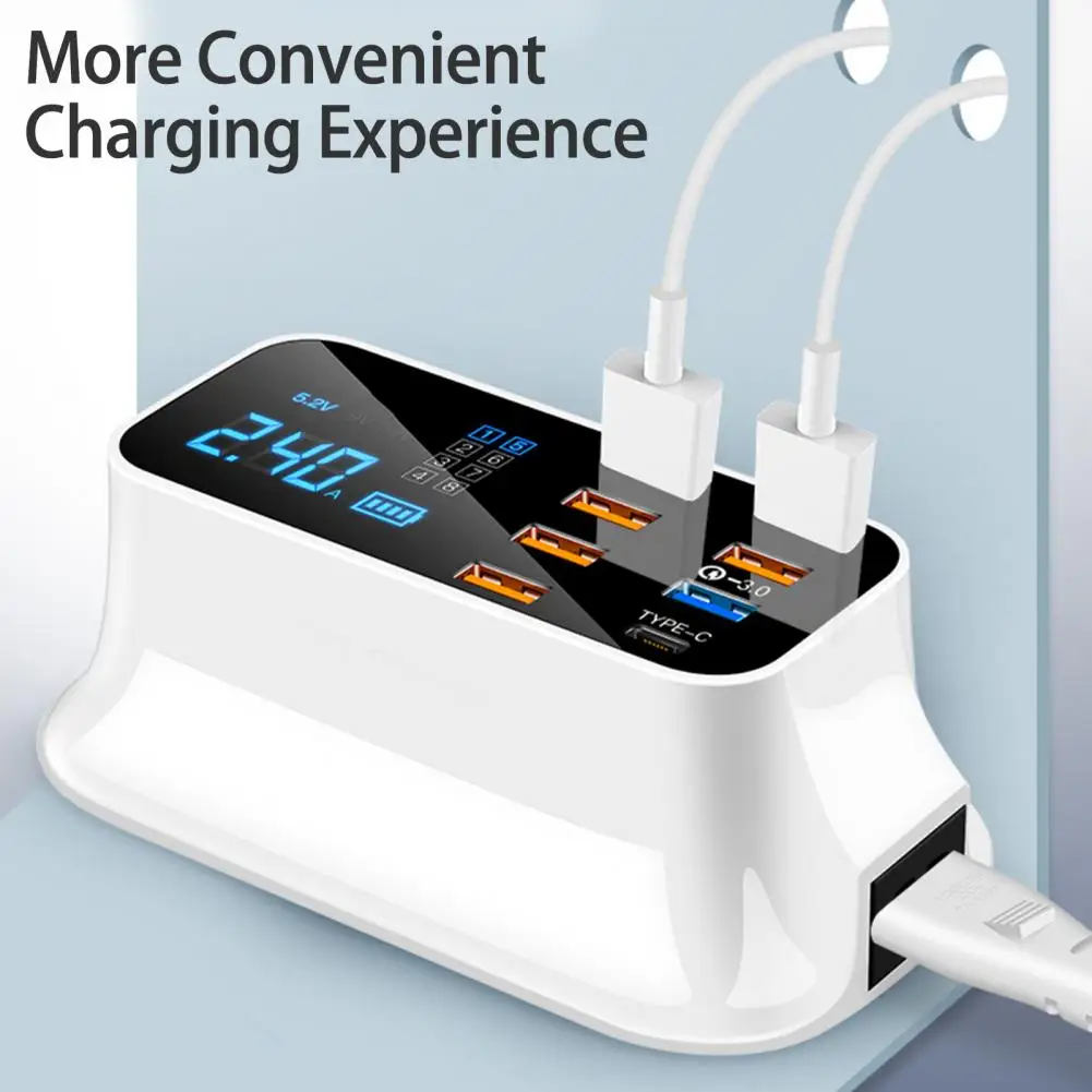 

Charge No Harm to Machine Overvoltage Protection 8 Port USB PD Charger for Office