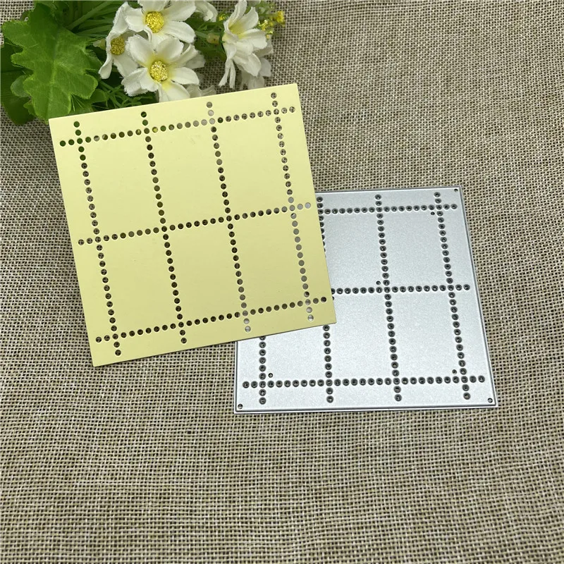 Square Photo stitching frame Stamp Metal Cutting Dies Stencils For DIY Scrapbooking Decorative Embossing Handcraft Template