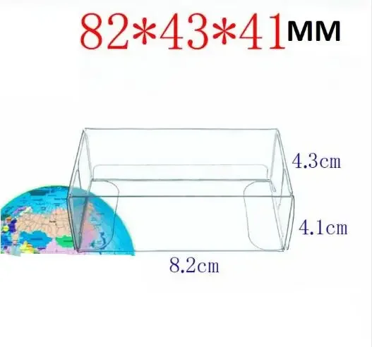 100PCS 8.2X4.3X4.1CM PVC Clear MATCHBOX TOMY Toy Car Model 1/64 TOMICA Hot Wheels Dust Proof Display Protection Box