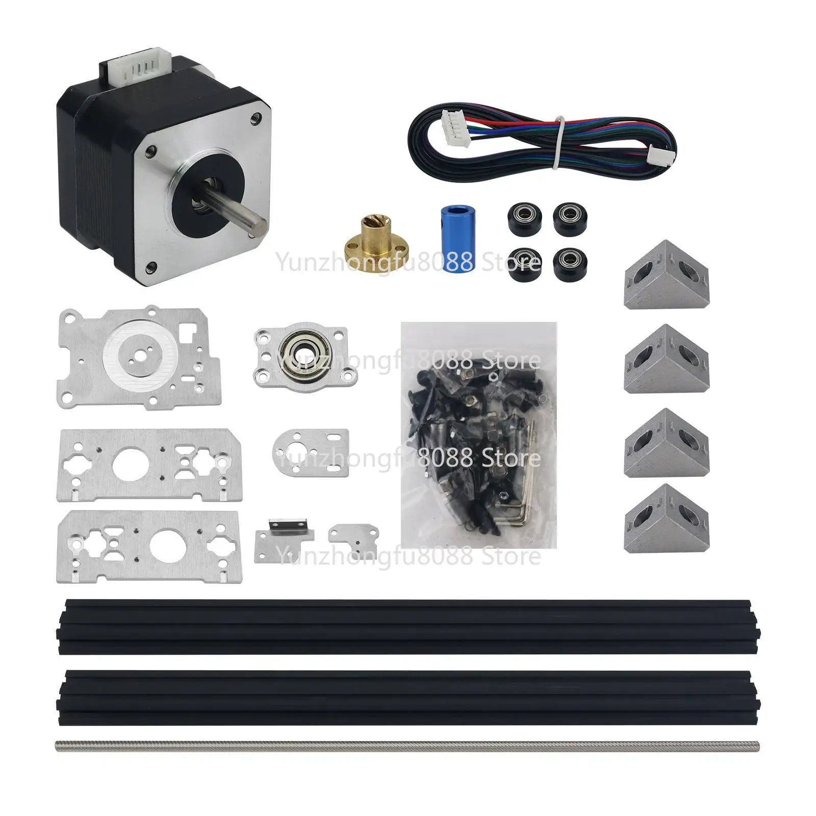 High Performance Industrial Robot Model Kit Unassembled All Metal Stepping Arm with Slide Robot Kit