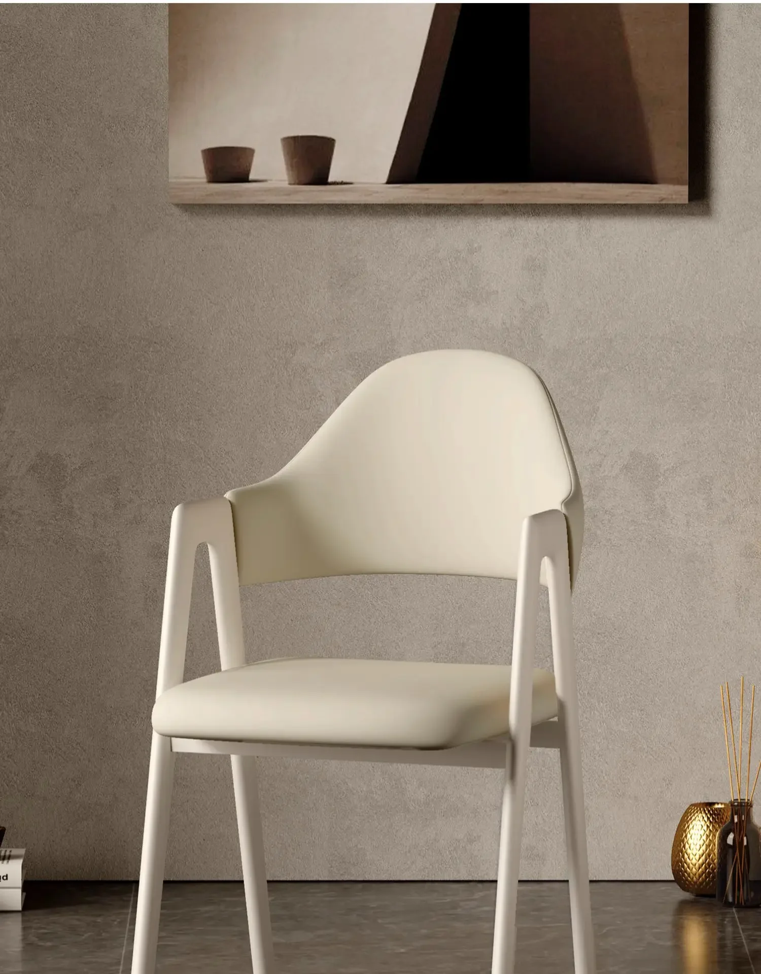 

Nordic Light Luxury Dining Home Leisure Backrest Simple Desk Stool Chair Restaurant Milk Tea Shop Table and Chair