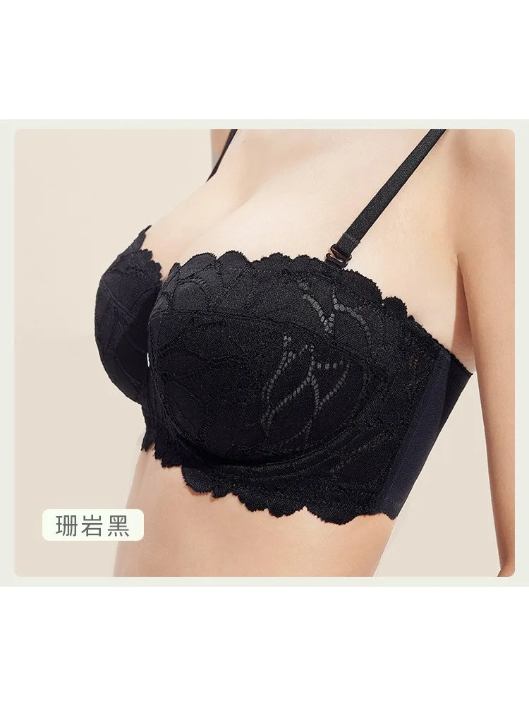 كامل التمثال الفرنسي الدانتيل Bralette دعم لاسلكي للنساء حجم كبير التغطية الكاملة تي شيرت الصدرية مكافحة ترهل الراحة MOYISU مثير