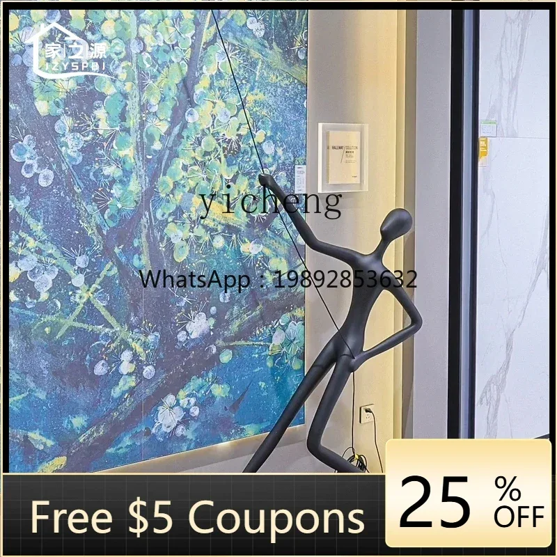 

W3-5 character floor ornament humanoid fiberglass engineering villa hotel exhibition hall sales office floor ornament