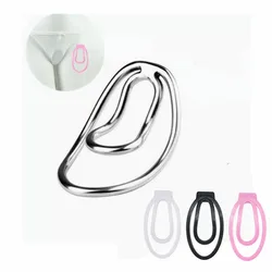 Stainless steel/Resin The Fufu  Male Metal Chastity Training Clip Lock Cage