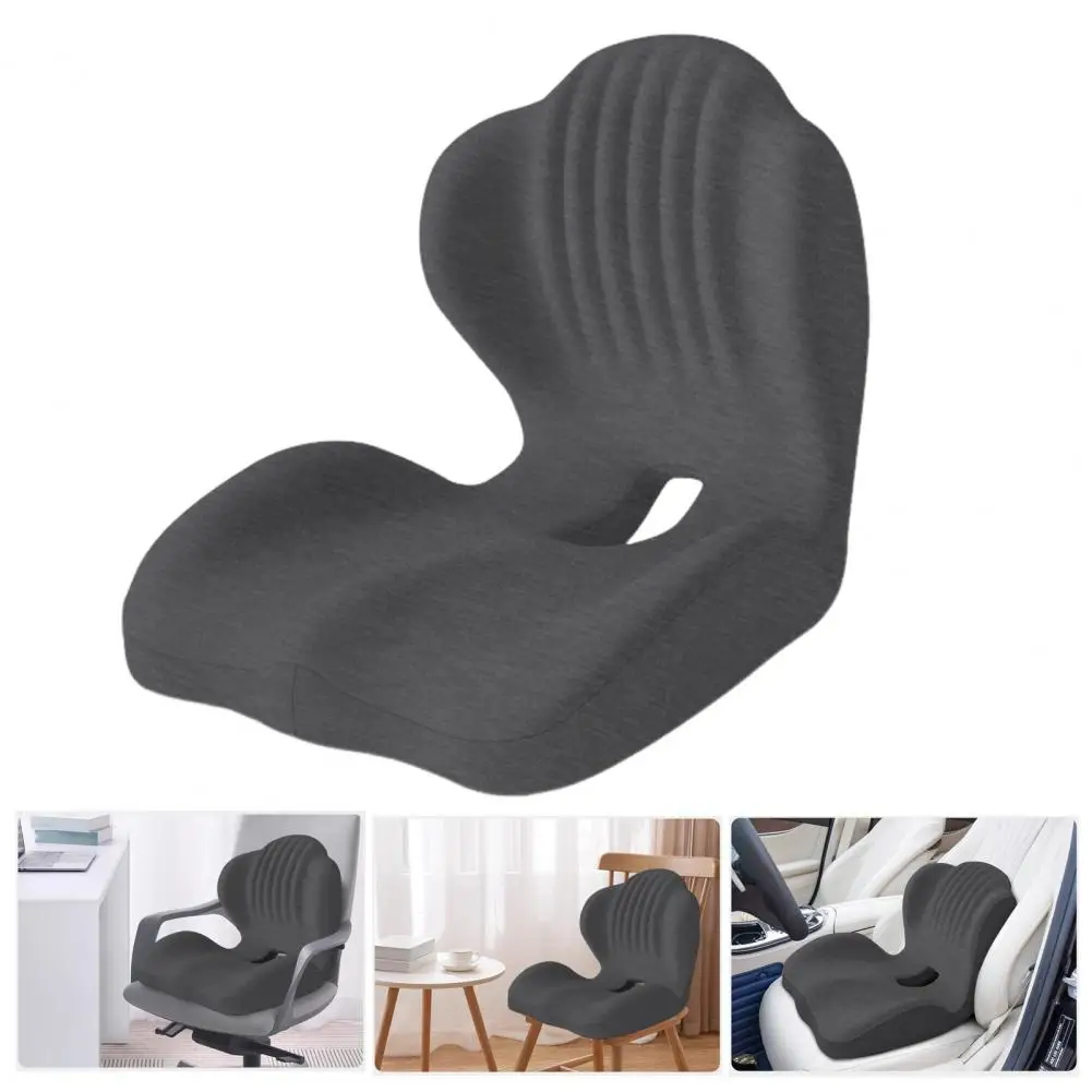 Groin Pressure Relief Cushion Memory Foam Seat Cushion with Lumbar Support Ergonomic Back Seat Cushion for Office Car for Office