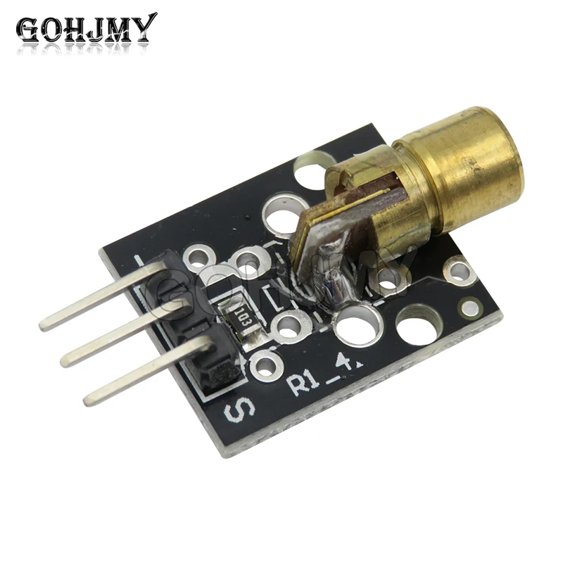 KY-008 3pin 650nm Red Laser Transmitter Dot Diode Copper Head Module GOHJMY