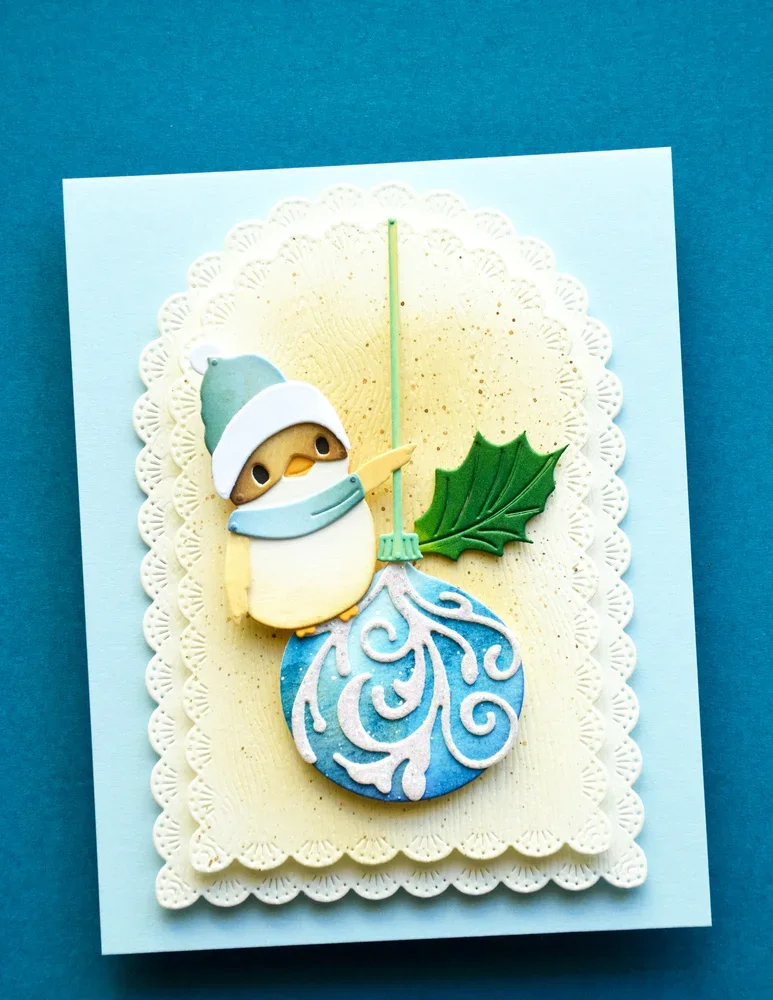 Newest 2026 Christmas Sunlit Bird Tree Snowman Mouse Nordic Metal Cutting Dies Clear Stamps for DIY Decorating Scrapbook Gift
