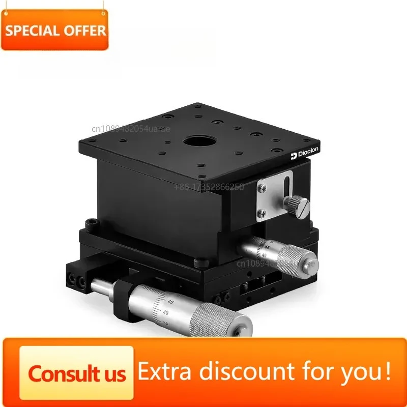 High Load XZ Multi-axis Linear Positioning Stage 80 90 125mm Aluminum Linear Ball Guide Table Vision Inspection Alignment System