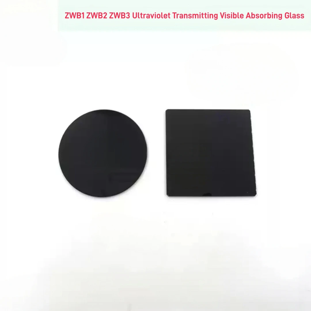 300-350nm High Transmittance UV Pass Glass UG1 UG5 UG11 Industrial Optical Filter for Laboratory UV Testing Spectral Analysis
