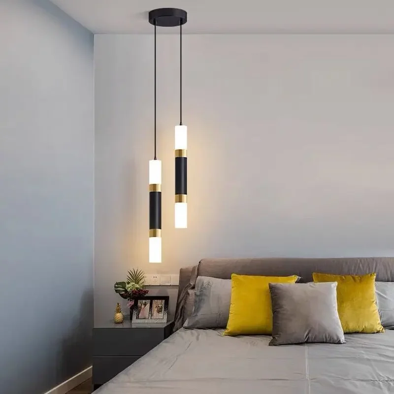 

Home Decoration LED Pendant Lights for Bedroom Bedside Led Lustre Hanging Lamp Modern Creative Spotlight Chandelier Pendant Lamp