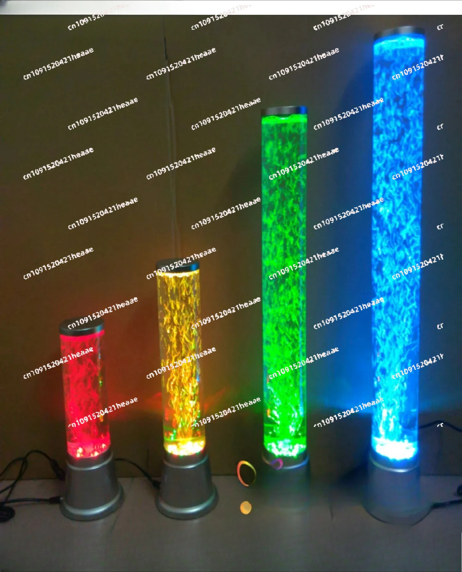 

Suitable for bubble water column lamp cylindrical fish tank jellyfish lamp home office store bar feng shui atmosphere lamp