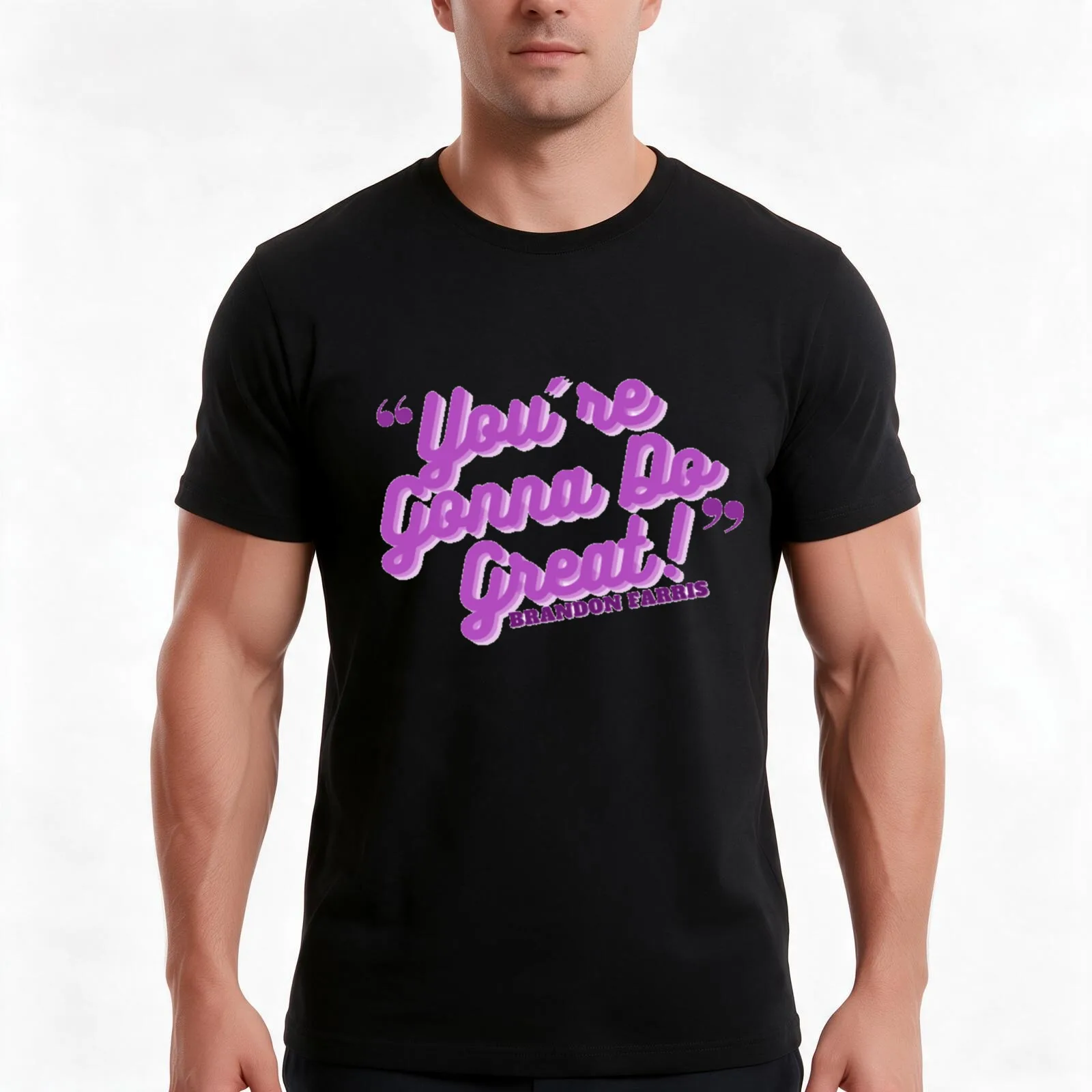 You_re Gonna Do Great! T-Shirt, Summer Casual Cotton Tee, Oversized Streetwear Tops, Vintage Graphic Print, Unisex Men Women