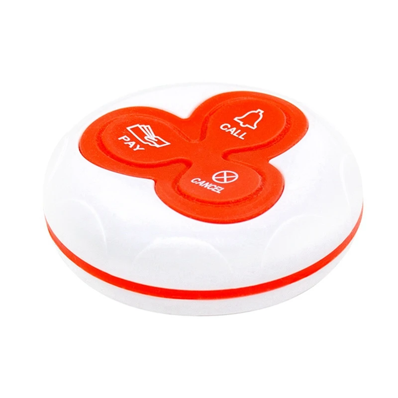 ABgaz-clavier à bouton émetteur d'appel sans fil étanche, 433Mhz, système d'appel de restaurant, système 73 clinique