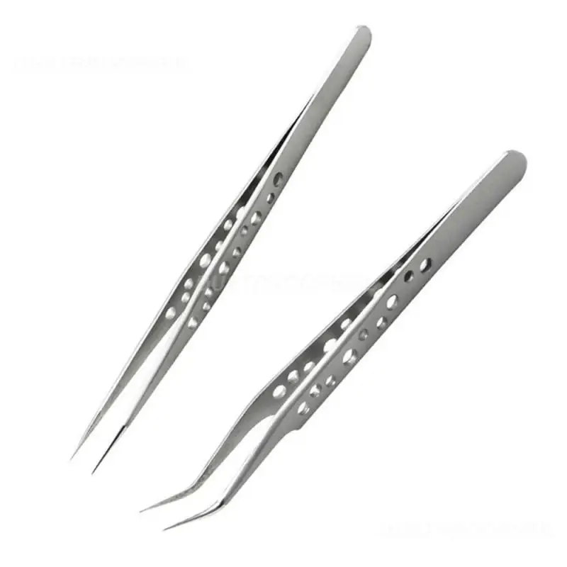 1/3/5PCS Precision Industrial Tweezers Anti-static Magnetic Stainless Steel Tweezers Set For Electronics Soldering Maintenance