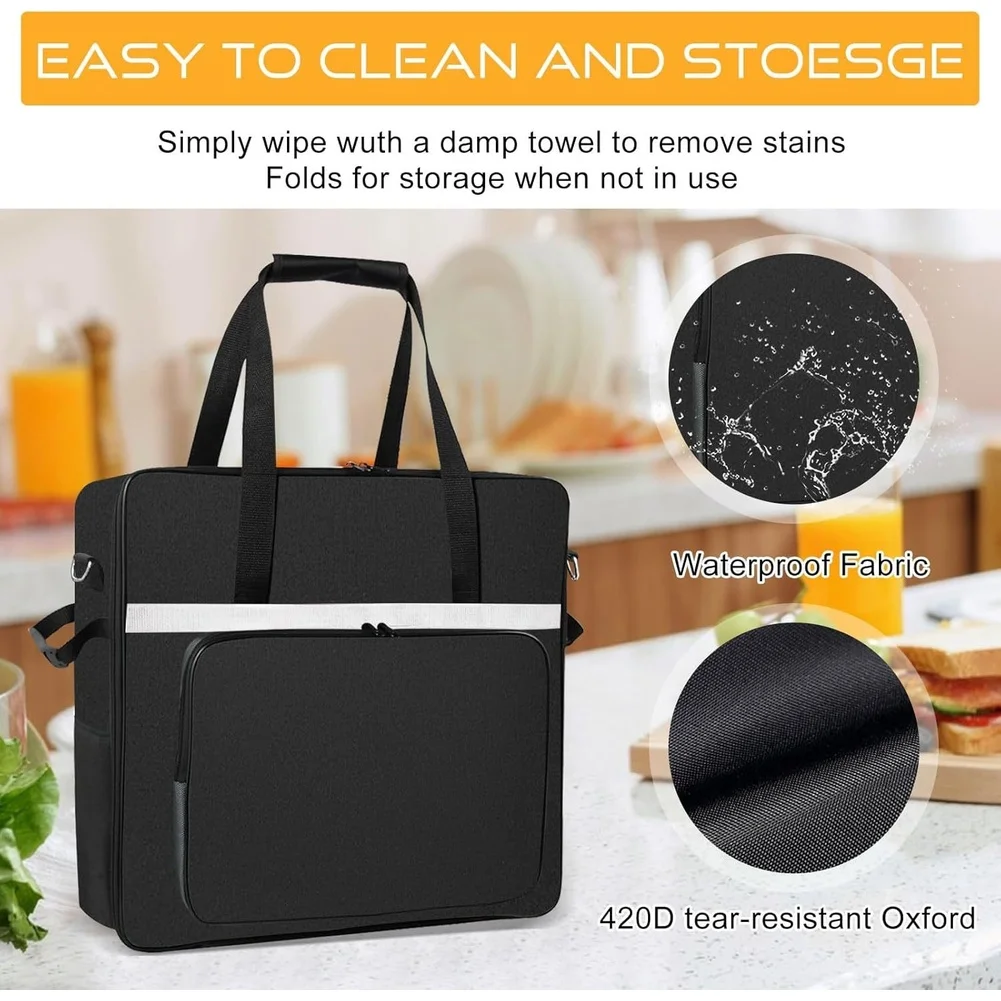 Foldable Waterproof Nylon Bag For For Slushie Equipment Storage Travel Carry Case With Handles Compatible With Most Machines