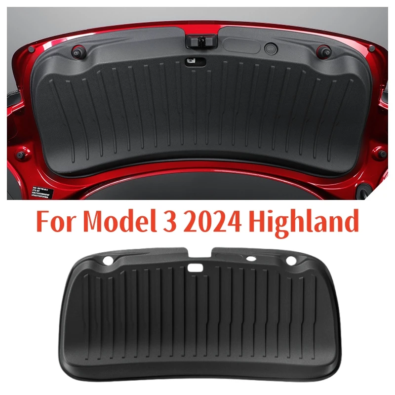 For Tesla Model 3 2024 Highland Trunk inner Protective Mat TPE Wear Resistant Waterproof Scratch-proof Trunk Mat