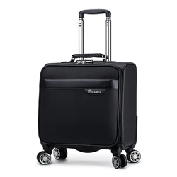 Luggage PU Business Cabin Mini Suitcase Multi-color 18-inch Rolling Trolley Case Men Women Oxford Travel Bag Suitcases Travel