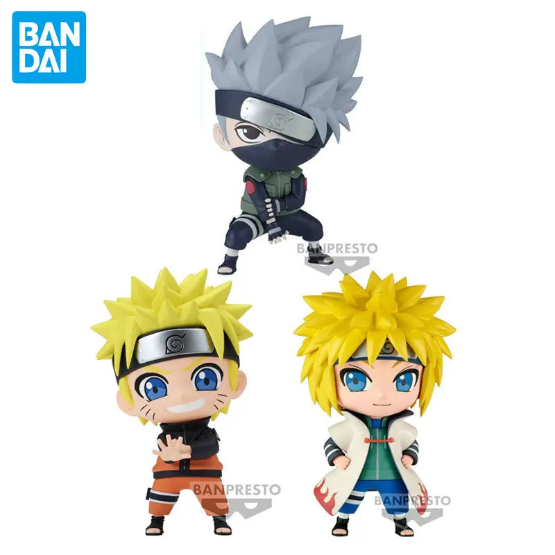 Bandai Naruto：Shippuden REPOPRIZE Uzumaki Naruto Hatake Kakashi Namikaze Minato Anime Figure Model Collection Brand New Genuine