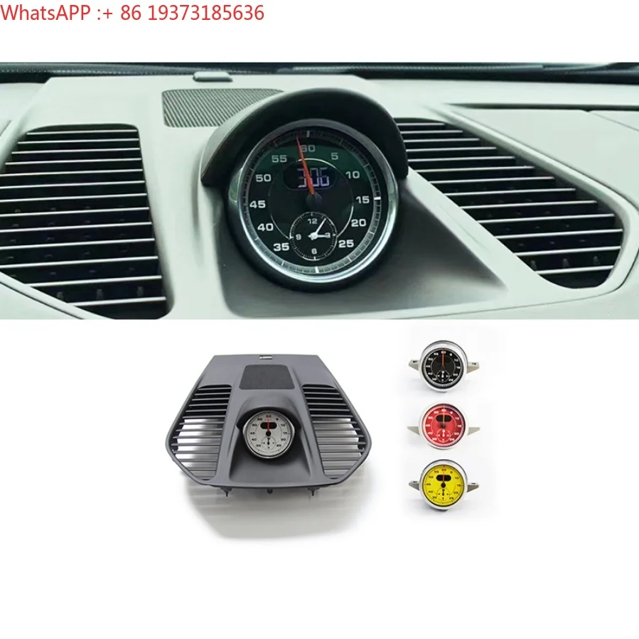 For 2012-2019 for 911 (991) Car Modification Upgrade Kit Center Console Instrument Clock Stopwatch-Replacement Installation