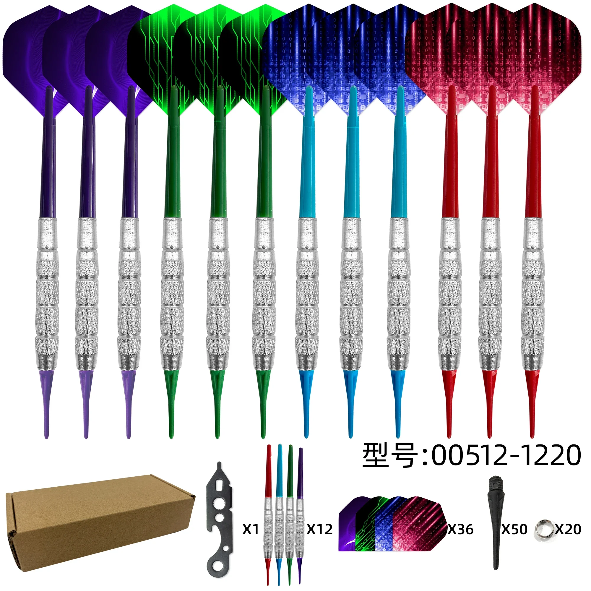 

WEDARTER Dart Set Multiple Styles Darts Flights Professional Darts Soft Plastic Tips Set For Electronic Dartboard Accessories