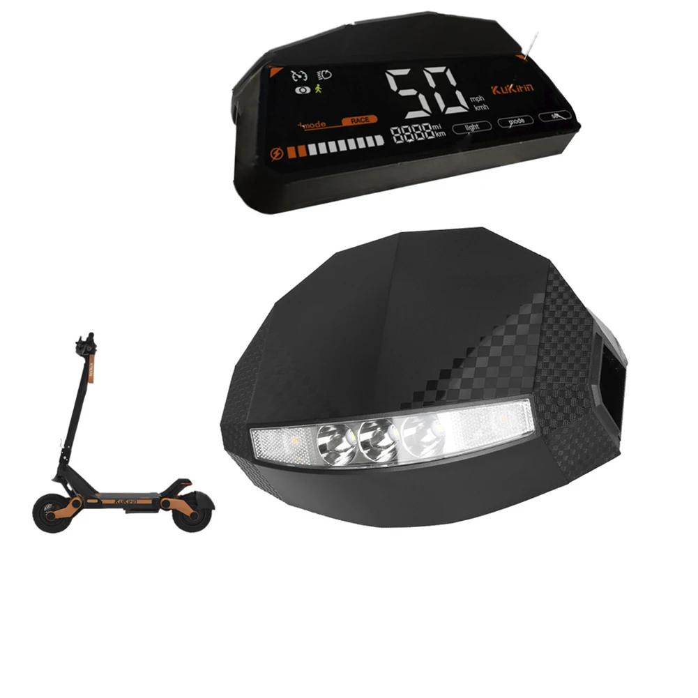 

Display Headlight Assembly For Kukirin G3 Electric Scooter Dashboard Screen With LED Headlight Digital Meter Replacement Parts