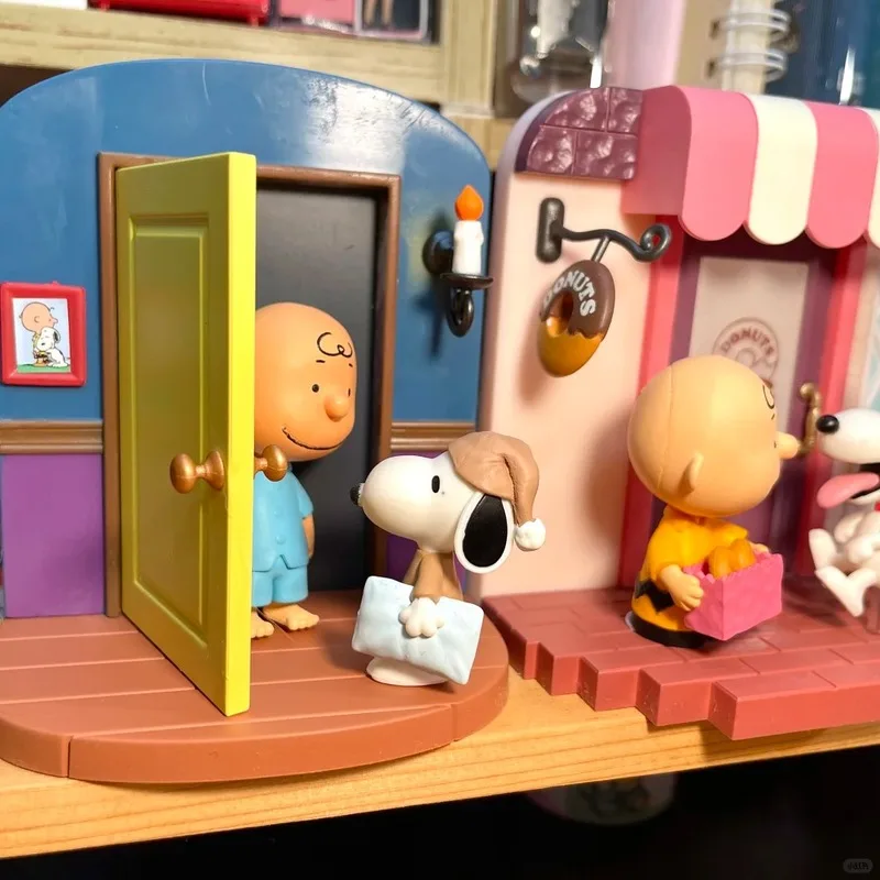 

Подлинная серия Re-Ment Snopy'S The Story Of The Door, слепая коробка, капсульные игрушки, Коллекционная модель, настольные украшения, детский праздничный подарок