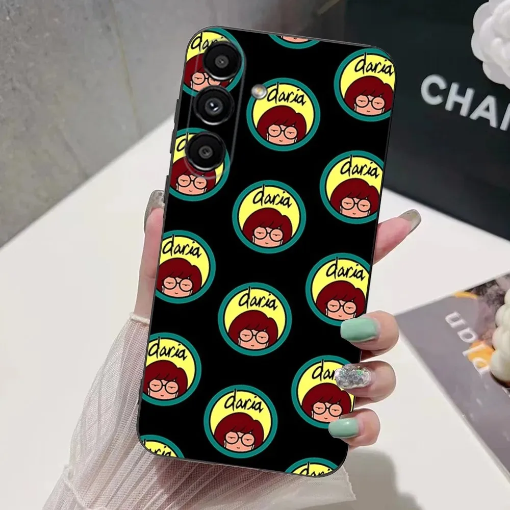 Cartoon D-Daria  Phone Case For Samsung S24,S21,S22,S23,S30,Ultra,S20,Plus,Fe,Lite,Note,10,9,5G Black Soft Cover