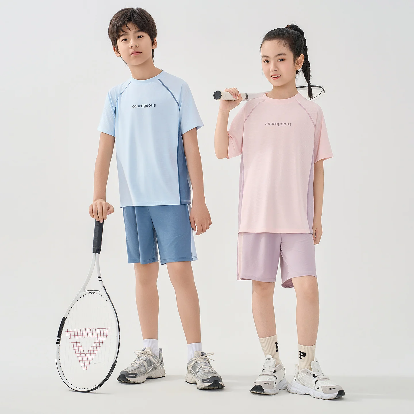 Fashion Summer Boys and Girls Summer Clothing Sets Kids Tracksuits Quick-Dry Sportwear for 2 to 14 Years Teenager Boys Sets