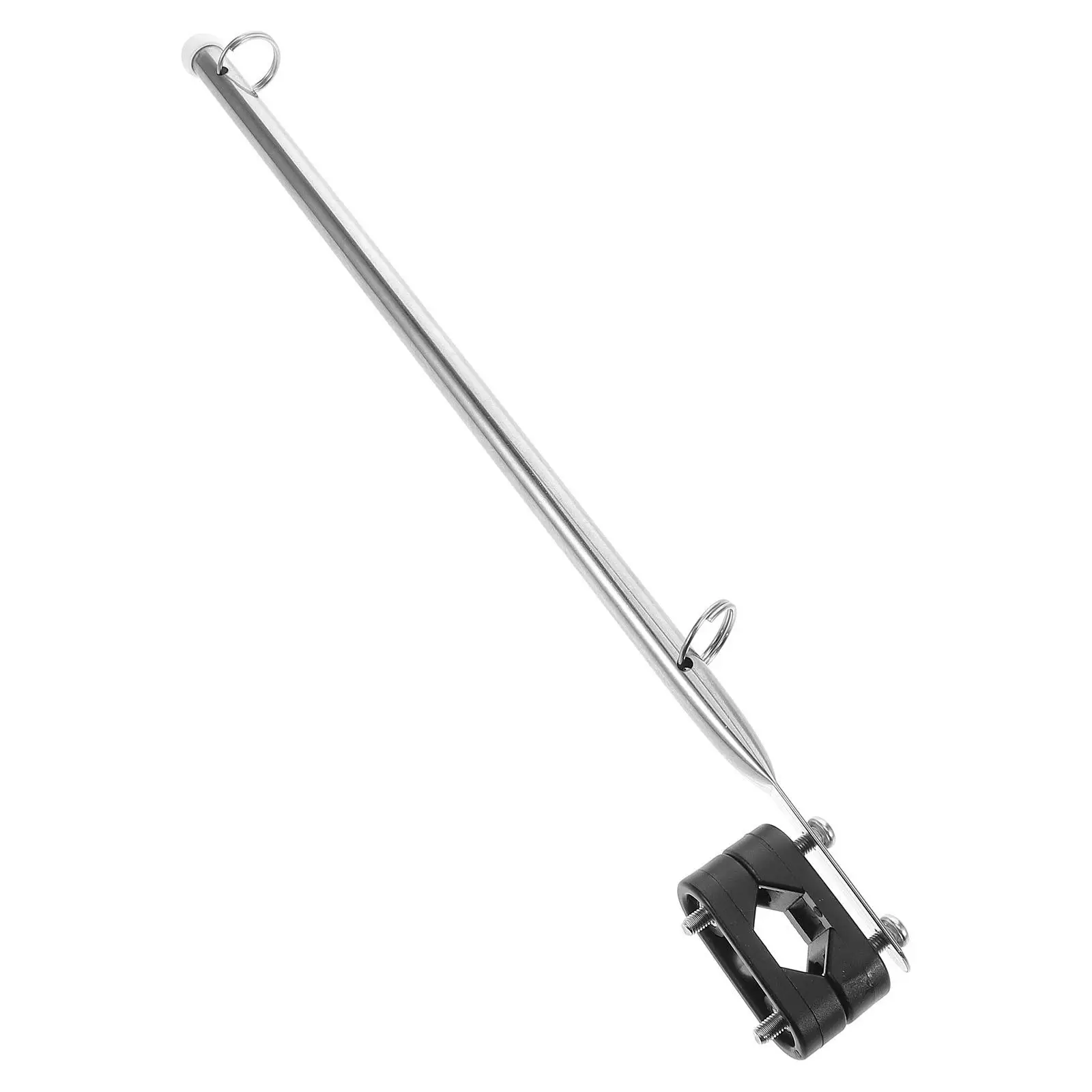 

Marine Flagpole Durable Stainless Steel Boat Accessories Adjustable Trolling Motor Stabilizer Railing Yacht Flag Mount