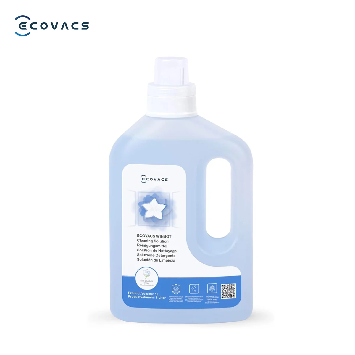 Płyn do czyszczenia ECOVACS Winbot 1L Oryginalne akcesoria Płyn do czyszczenia okien kompatybilny ze wszystkimi WINBOT