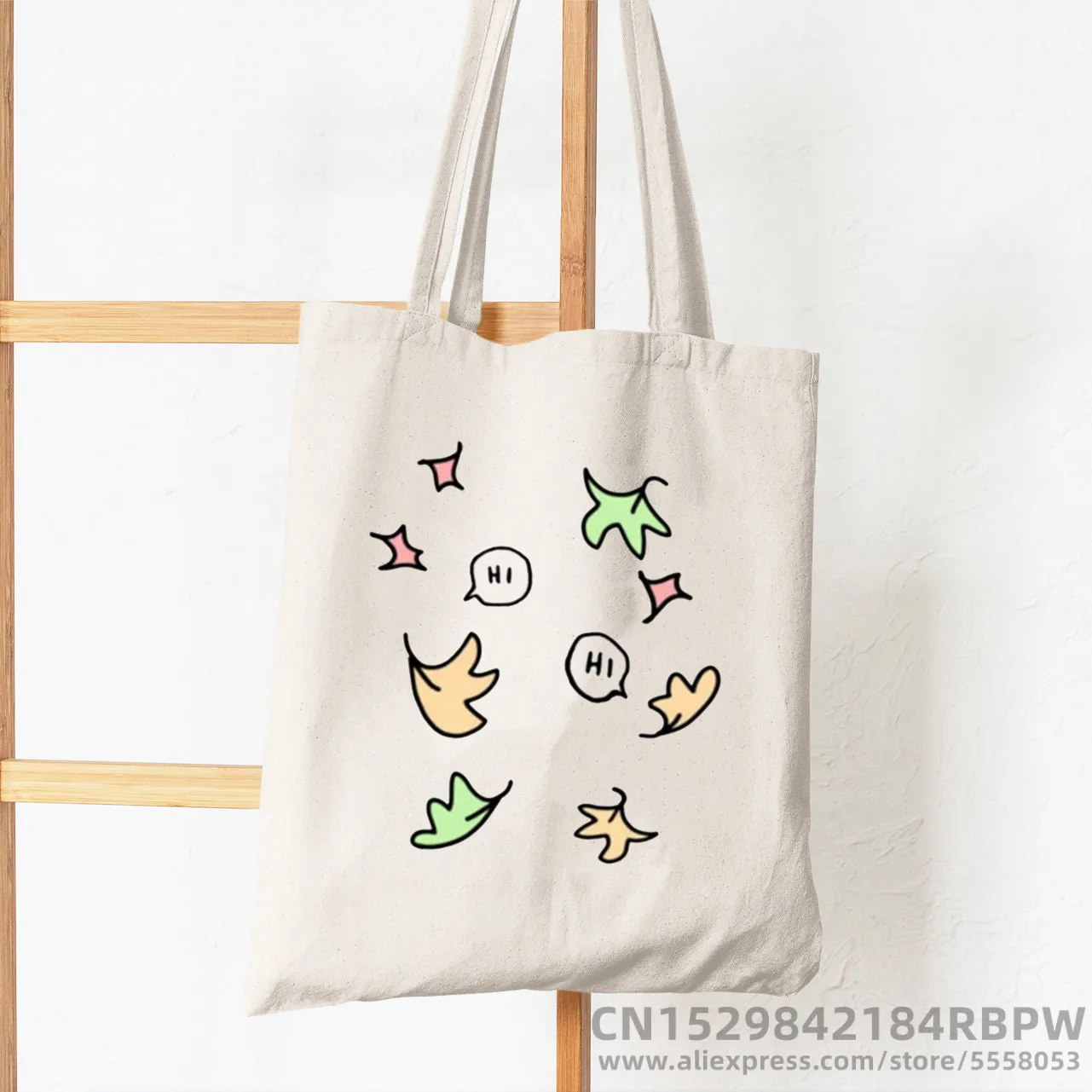 BAG Heartstopper Leaves Funny Print Cool Women Shopper Bag Shopper White Women Fashion shopper shoulder bags Tote bag,Drop Ship