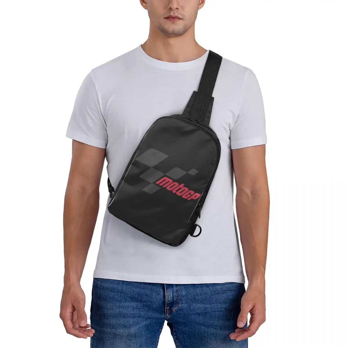 

Moto GP Logo Essential Chest Bag Crossbody Backpack Sling Shoulder Bag For Men Travel Hiking Daypack