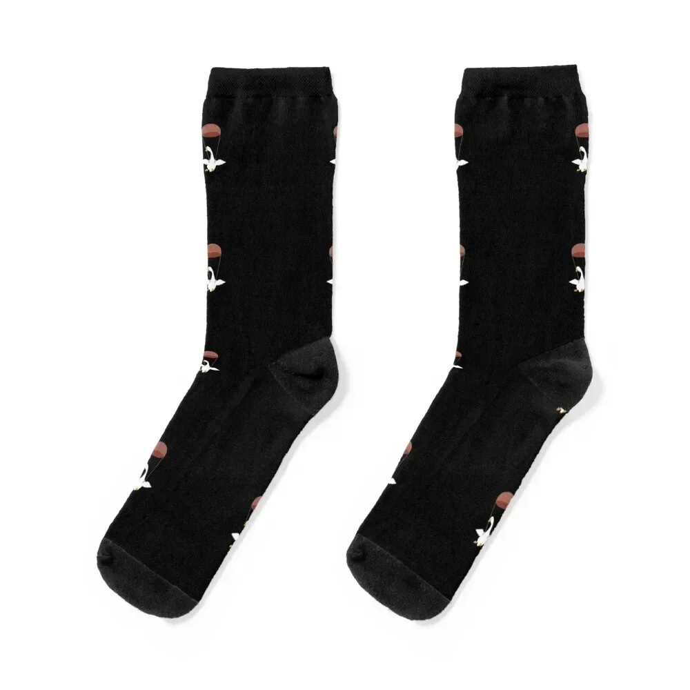 

Goose parachute flies Socks christmas gift heated Socks Women's Men's