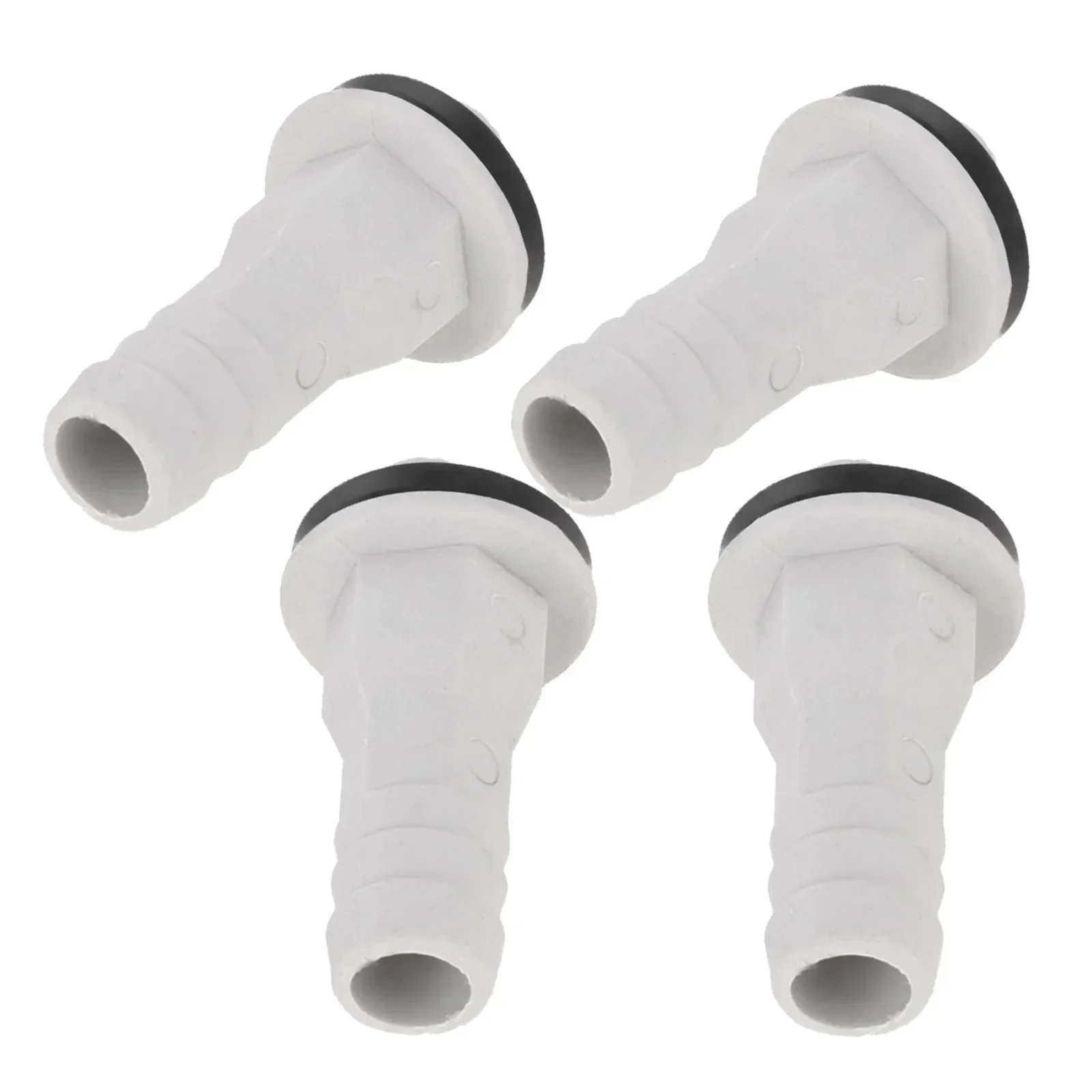 4Pcs 3/5 Inch AC Drain Hose Connector Straight Adapter Fitting with Rubber Ring for Window Air Conditioner and Mini Split Units