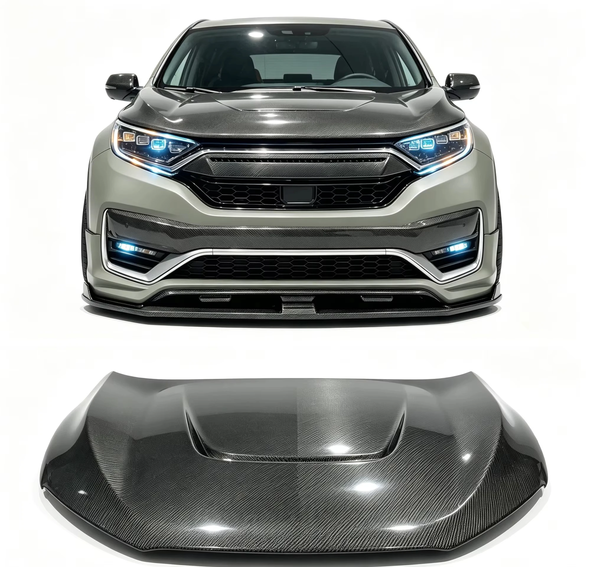 Factory Outlet New Design Hot Sell for Honda CRV Fifth-generation 2017-2022 Carbon Fiber Hood Car Body Kits Auto Parts