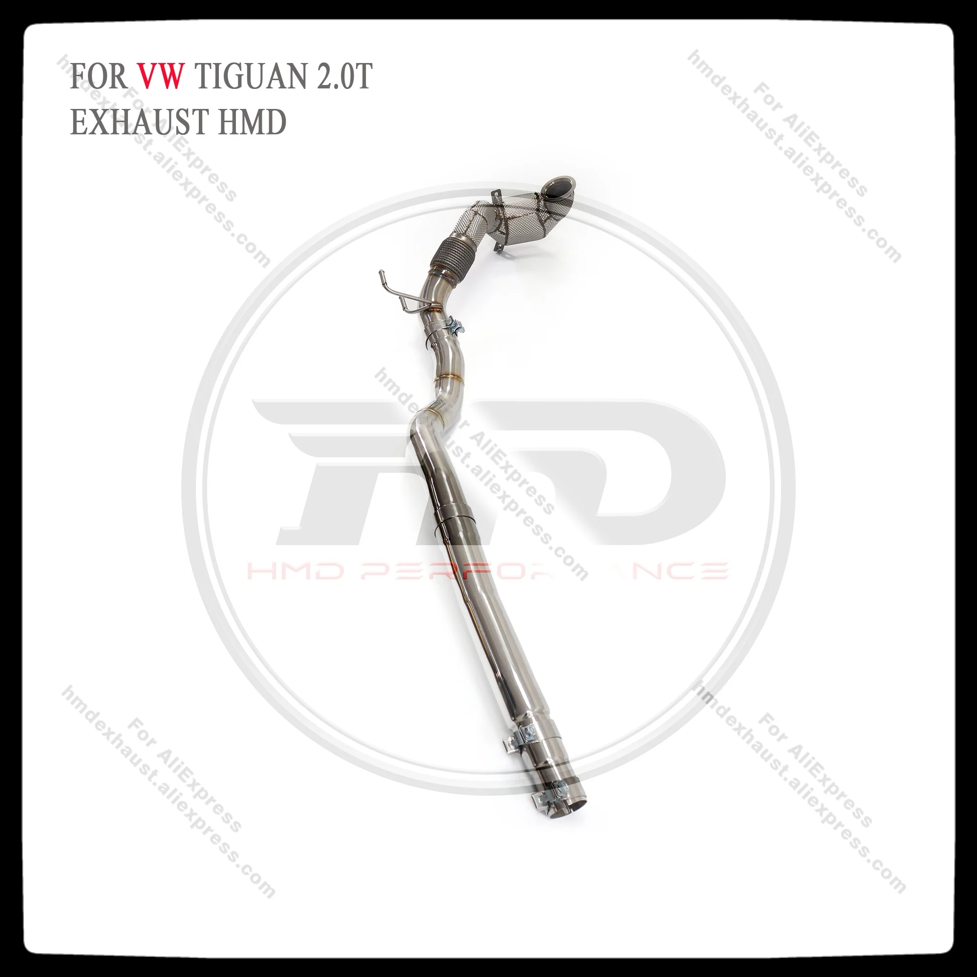 

HMD Exhaust System High Flow Performance Downpipe for Volkswagen Tiguan AWD 2.0T With Heat Shield Non-OPF Version