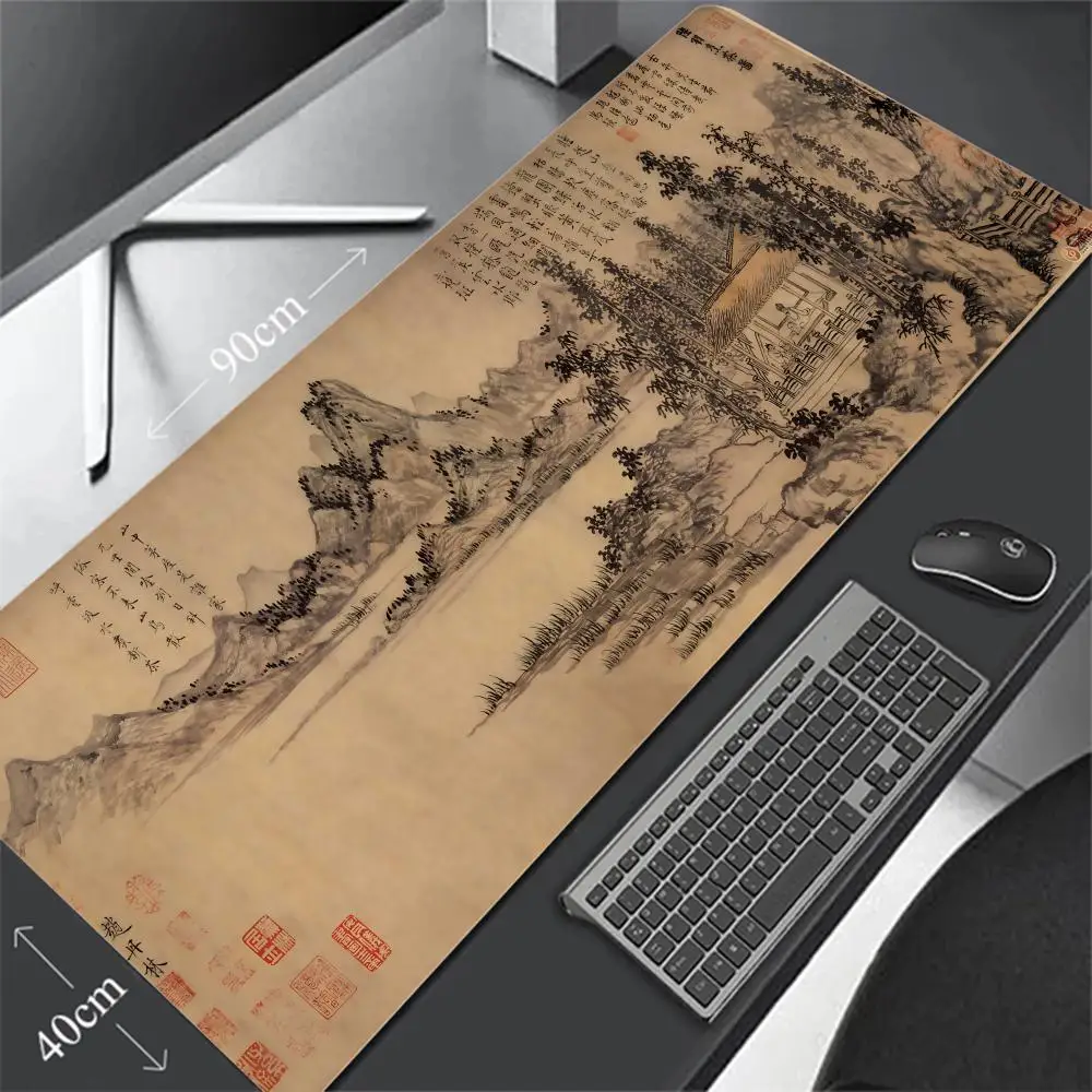 

Большой коврик для мыши, офисный коврик, резиновый противоскользящий коврик для мыши, настольный коврик, аксессуары для ПК, настольные аксессуары, универсальные для всех сценарий