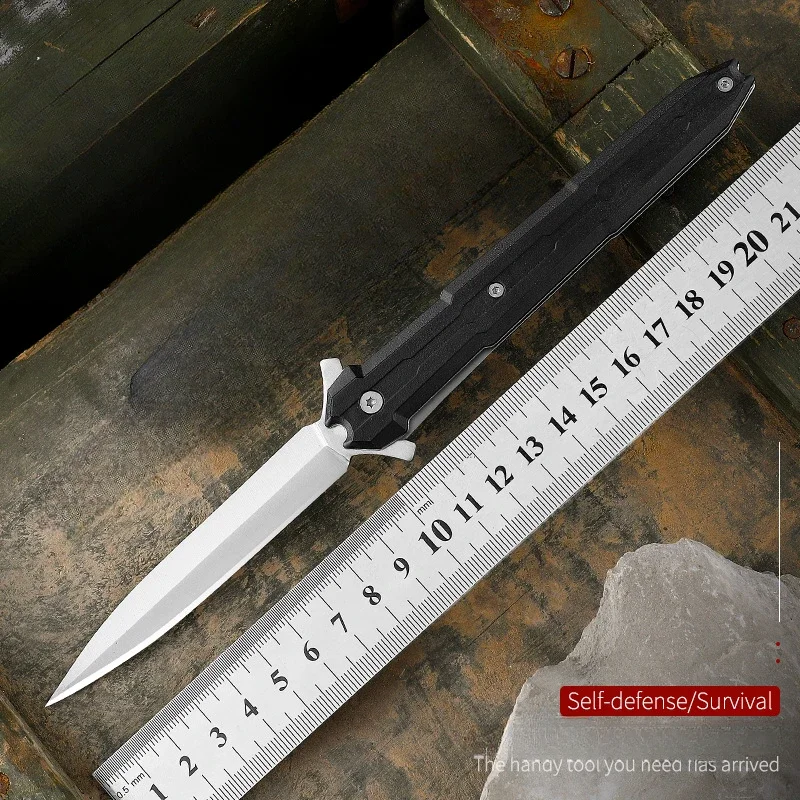 Foldable Portable Knife with Sharp Edge, Outdoor Self-defense, Household Fruit Folding Knife