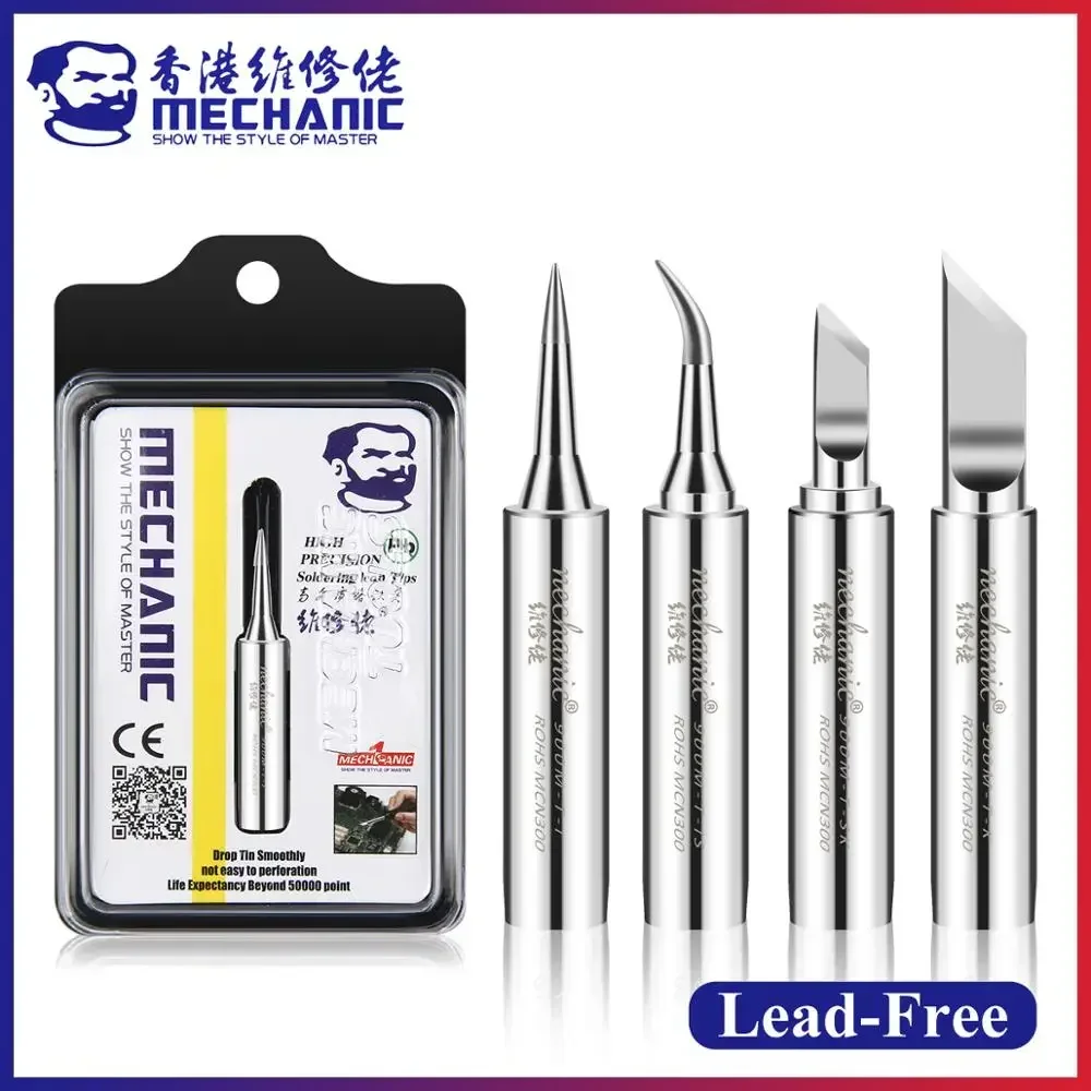 ช่าง900M-T Series ตะกั่ว-ฟรีทองแดงบริสุทธิ์ไฟฟ้า Soldering Iron Tip เชื่อมเคล็ดลับสำหรับ PCB BGA IC Chip Repair บัดกรีชุดเครื...