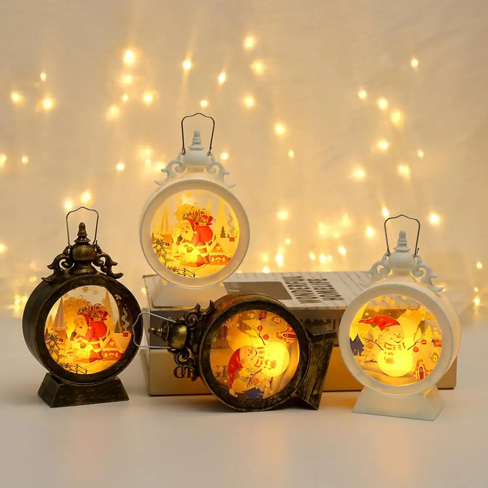 Tragbare Camping Laterne Retro Vintage LED Lampe Weihnachts dekor kleines Nachtlicht für zu Hause Außen beleuchtung hängen Zelt Licht