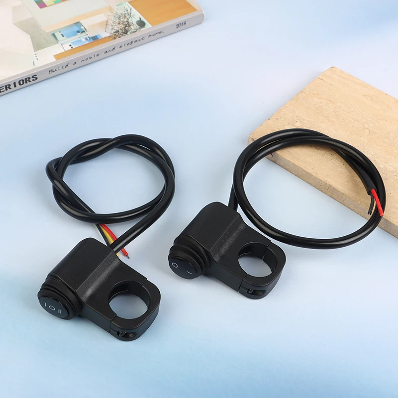 Universal Motorcycle Handlebar 1/2 Gear 3 Way Switch ON OFF Mini Driving Light Headlights Spotlights Controls Switch Moto Tools