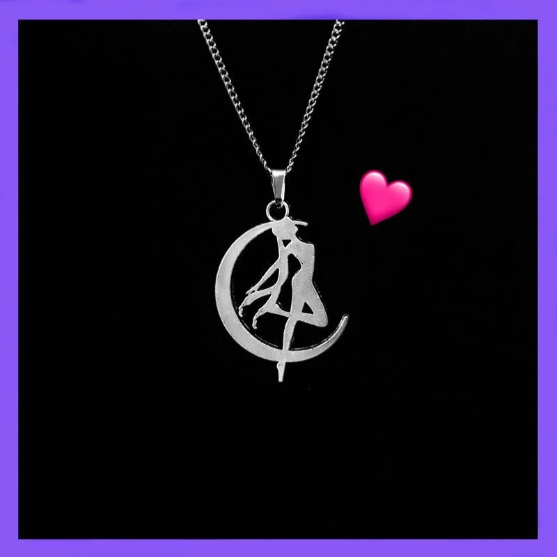 

Оптовая продажа: креативное ожерелье «Сейлор Мун» с луной и водой, милый девичий дизайн, украшение для одежды, праздничный подарок