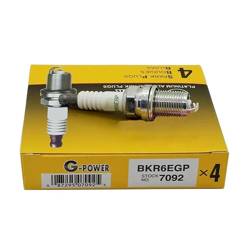 

4/6pcs 7092 BKR6EGP Spark Plug for Audi A4 A6 Q5 BMW 320i 330i Mercedes-Benz C230 C32 AMG Lexus IS GS RX Toyota VW Chevrolet
